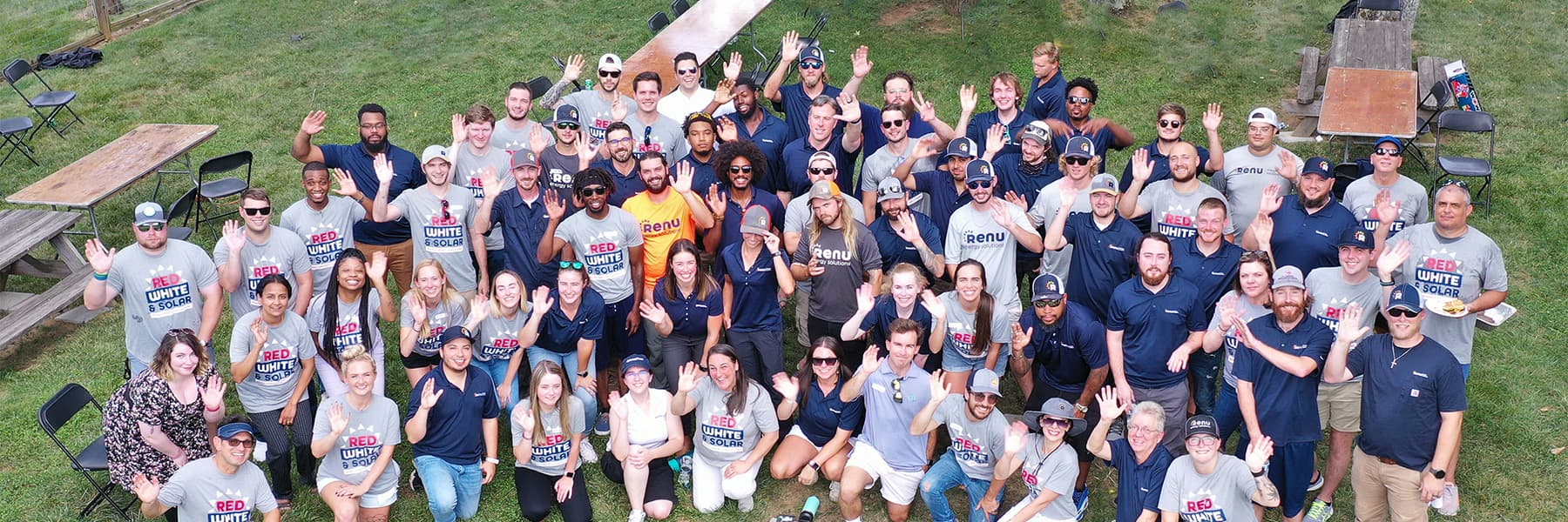 The Renu Energy Solutions team — 130+ in-house installers